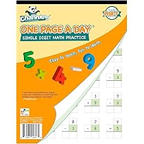 ▼ なななページ△ Amazon | Channie's 1日1ページ 1桁 算数 問題 ワークブック
